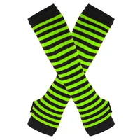 Women's Fashion Stripe Knitted Fabric Arm Sleeves sku image 26