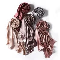 Women's Streetwear Solid Color Satin Winter Scarves main image 1