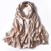 Women's Streetwear Solid Color Satin Winter Scarves sku image 3