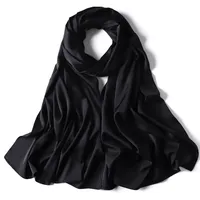 Women's Streetwear Solid Color Satin Winter Scarves sku image 16