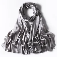 Women's Streetwear Solid Color Satin Winter Scarves sku image 15