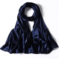 Women's Streetwear Solid Color Satin Winter Scarves sku image 6