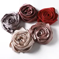 Women's Streetwear Solid Color Satin Winter Scarves main image 4