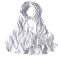 Women's Streetwear Solid Color Satin Winter Scarves sku image 4