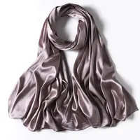 Women's Streetwear Solid Color Satin Winter Scarves sku image 1
