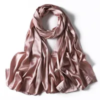 Women's Streetwear Solid Color Satin Winter Scarves sku image 5