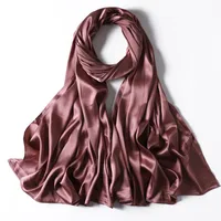 Women's Streetwear Solid Color Satin Winter Scarves sku image 8