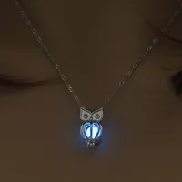 Fashion Hot Sale Moon Represents My Heart Luminous Necklace Heart Pendant Wholesale Nihaowholesale sku image 7