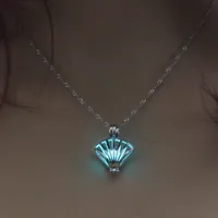 Fashion Hot Sale Moon Represents My Heart Luminous Necklace Heart Pendant Wholesale Nihaowholesale sku image 5