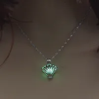 Fashion Hot Sale Moon Represents My Heart Luminous Necklace Heart Pendant Wholesale Nihaowholesale sku image 10