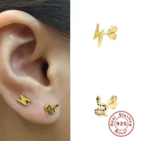1 Piece 925 Sterling Silver Flower Ear Studs main image 4