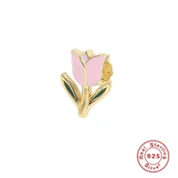 1 Piece 925 Sterling Silver Flower Ear Studs sku image 8