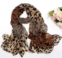 Women's Fashion Leopard Chiffon Patchwork Silk Scarves main image 3
