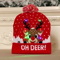 Christmas Decorations Adult Children's Glowing Knit Cap Nhmv155588 sku image 9
