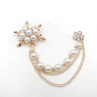 Fashion Flower Alloy Plating Artificial Pearls Women's Brooches main image 3