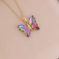 Fashion Butterfly Metal Plating Glass 18K Gold Plated Women'S sku image 5