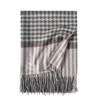 Women's Fashion Houndstooth Imitation Cashmere Tassel Scarf main image 2