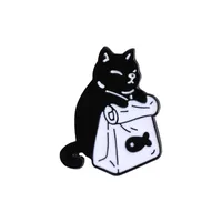 Cute Cat Fish Alloy Plating Unisex Brooches sku image 2