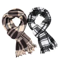 Women's Fashion Plaid Double-sided Velvet Tassel Winter Scarves main image 5