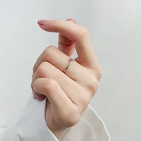 Wholesale Jewelry Fashion Geometric 304 Stainless Steel Zircon 18K Gold Plated Plating Rings sku image 7