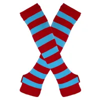 Women's Fashion Stripe Knitted Fabric Arm Sleeves sku image 19