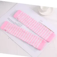 Women's Fashion Stripe Knitted Fabric Arm Sleeves sku image 10