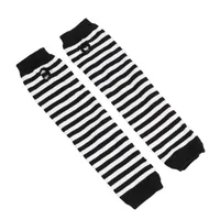Women's Fashion Stripe Knitted Fabric Arm Sleeves sku image 3