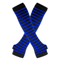 Women's Fashion Stripe Knitted Fabric Arm Sleeves sku image 16