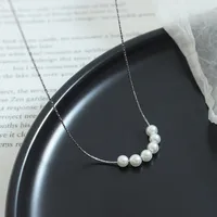 Wholesale Jewelry Pearl 304 Stainless Steel 18K Gold Plated Plating Necklace sku image 1