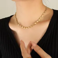 Wholesale Jewelry Printing 304 Stainless Steel No Inlaid 18K Gold Plated sku image 8