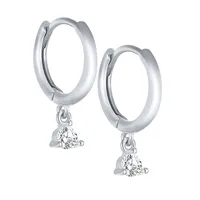 1 Pair 925 Sterling Silver Geometric Drop Earrings sku image 1