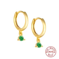 1 Pair 925 Sterling Silver Geometric Drop Earrings sku image 4