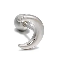 Moon Green Zircon Screw Ball Piercing Ear Bone Earring sku image 4