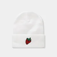 Unisex Simple Style Fruit Flower Crimping Wool Cap sku image 6