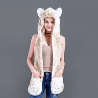 Unisex Fashion Cartoon Imitation Fur Winter Scarves sku image 10