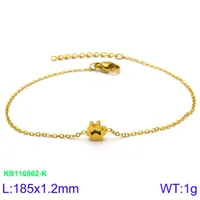 Wholesale Jewelry Simple Style Korean Style Animal Paw Print Titanium Steel 18K Gold Plated Plating Bracelets Earrings Necklace sku image 11