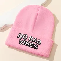 Women's Fashion Letter Embroidery Eaveless Wool Cap main image 3
