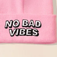 Women's Fashion Letter Embroidery Eaveless Wool Cap main image 4