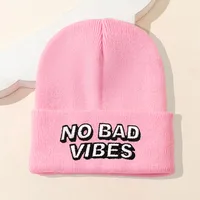Women's Fashion Letter Embroidery Eaveless Wool Cap main image 5