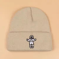 Unisex Fashion Astronaut Crimping Wool Cap sku image 2