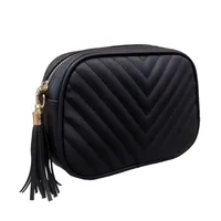 Women's Small Pu Leather Solid Color Fashion Square Zipper Crossbody Bag main image 3