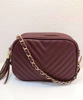 Women's Small Pu Leather Solid Color Fashion Square Zipper Crossbody Bag sku image 1