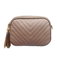 Women's Small Pu Leather Solid Color Fashion Square Zipper Crossbody Bag main image 4