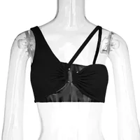 JFL21175 American Sexy Spice Camisole  Women's Fashion Hollow Short Top Women's Hair sku image 2