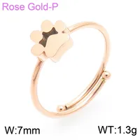 Wholesale Jewelry Simple Style Korean Style Animal Paw Print Titanium Steel 18K Gold Plated Plating Bracelets Earrings Necklace sku image 19