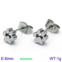 Wholesale Jewelry Simple Style Korean Style Animal Paw Print Titanium Steel 18K Gold Plated Plating Bracelets Earrings Necklace sku image 5