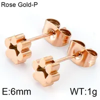 Wholesale Jewelry Simple Style Korean Style Animal Paw Print Titanium Steel 18K Gold Plated Plating Bracelets Earrings Necklace sku image 12