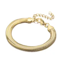 Fashion Geometric Titanium Steel 18K Gold Plated Bracelets In Bulk sku image 20