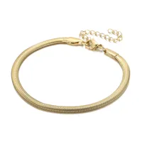 Fashion Geometric Titanium Steel 18K Gold Plated Bracelets In Bulk sku image 14