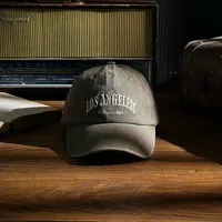Unisex Retro Letter Embroidery Curved Eaves Baseball Cap sku image 1